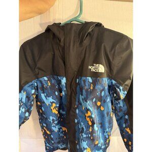 The North Face Boys 10-12 Blue/Dryvent Hooded Wind/waterproof Rain Jacket